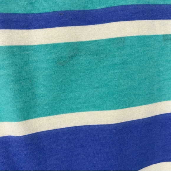 Wildfox Blue Teal Striped Long Sleeve Top - Picture 2 of 7